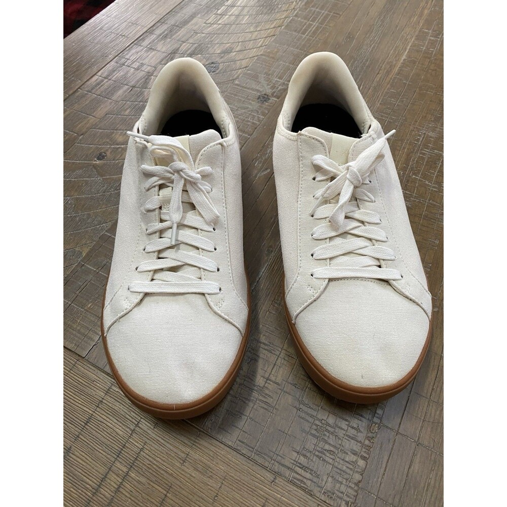 Kizik Irvine Canvas Hands-Free Sneakers – Cream/Gum – Men’s 10 / Women’s 11.5